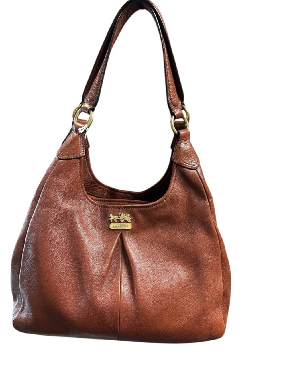 Coach Madison Maggie Brown Leather Hobo Bag
